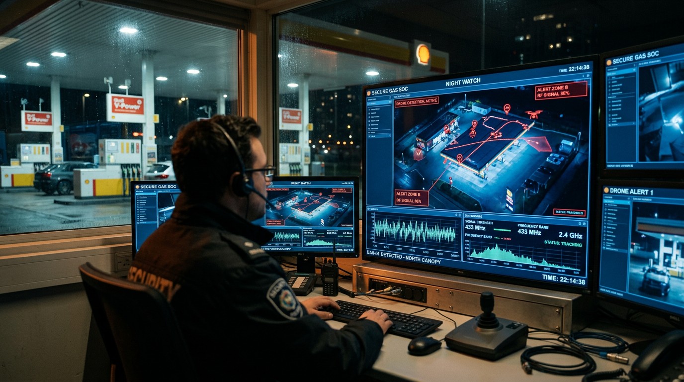 Проектирование и расчёт антидроновой защиты АЗС под конкретный объект